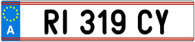 Trailer License Plate